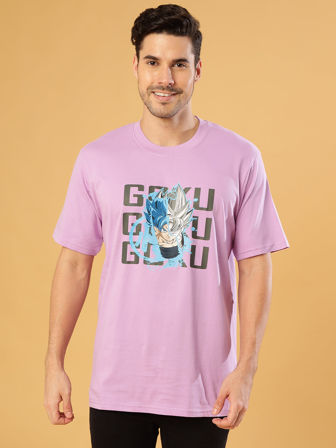 Electric Goku lavender Regular T-Shirts