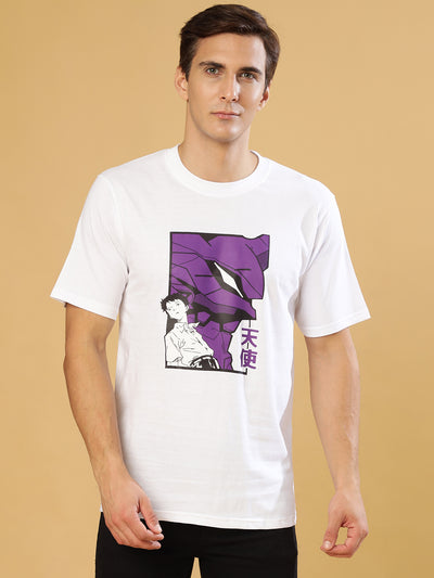 Shinji White Regular T-Shirts