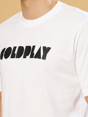 Cold Play White Regular T-Shirts