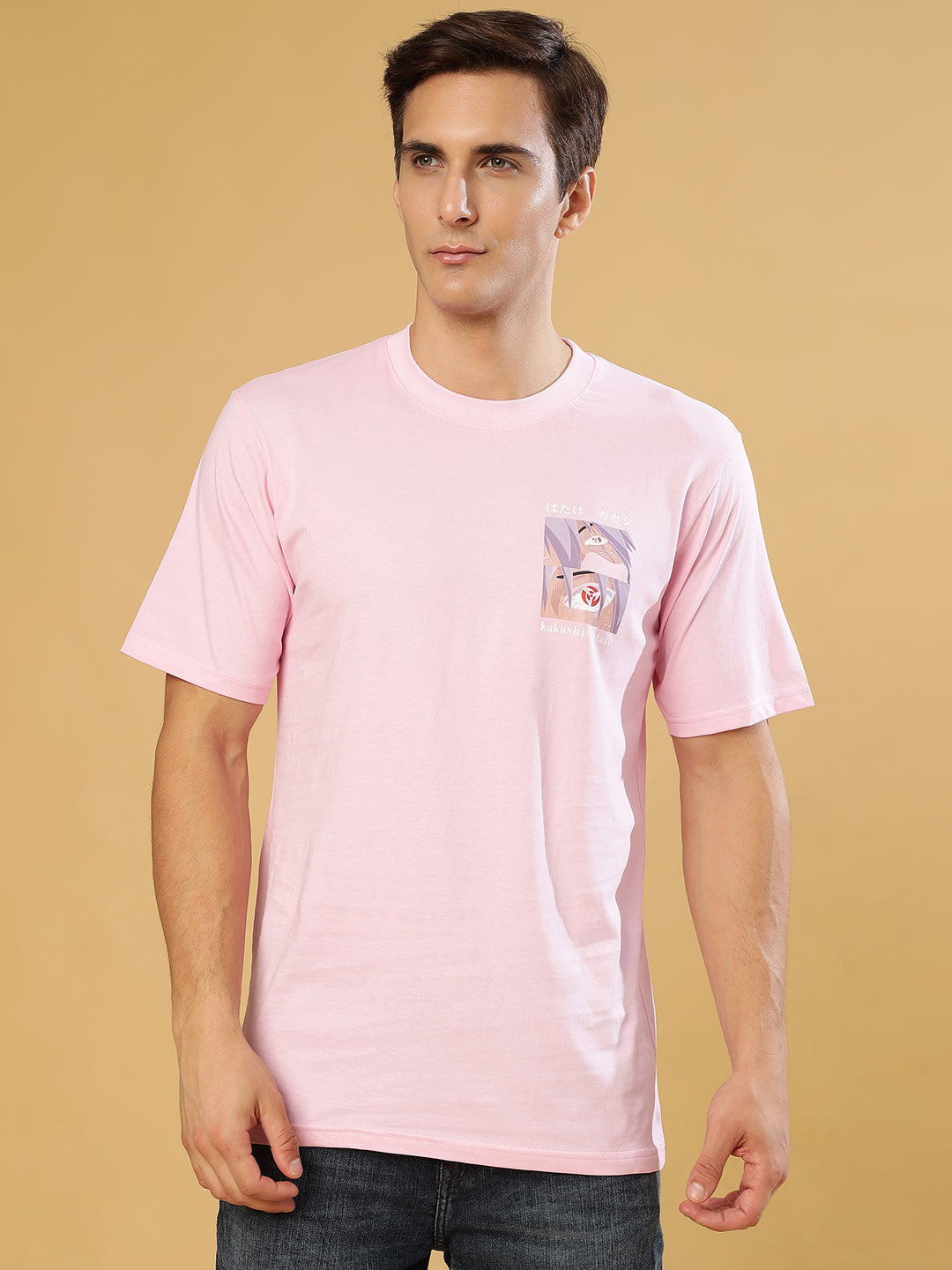 Kakashi Pink Regular T-Shirts