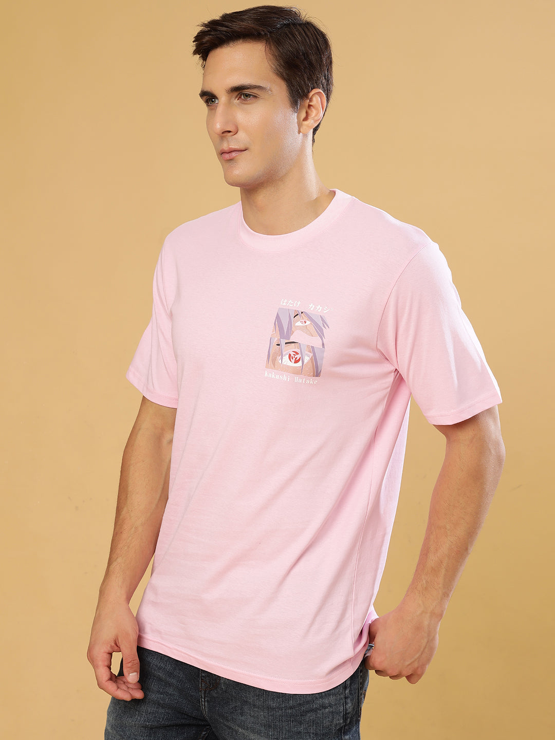Kakashi Pink Regular T-Shirts