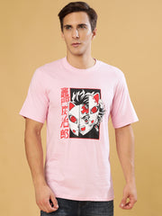 Cat Kamado Pink Regular T-Shirts