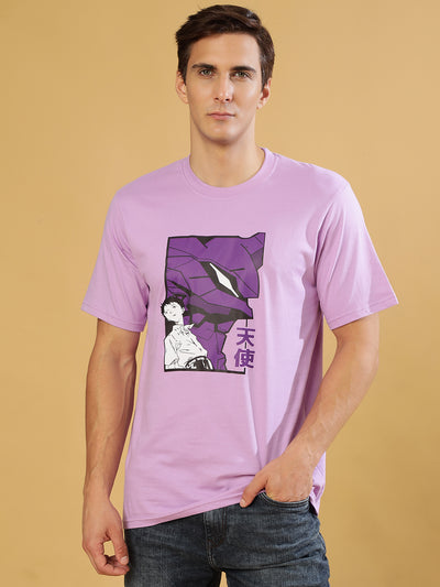 Shinji lavender Regular T-Shirts