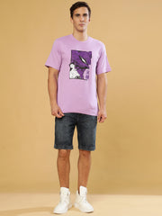 Shinji lavender Regular T-Shirts