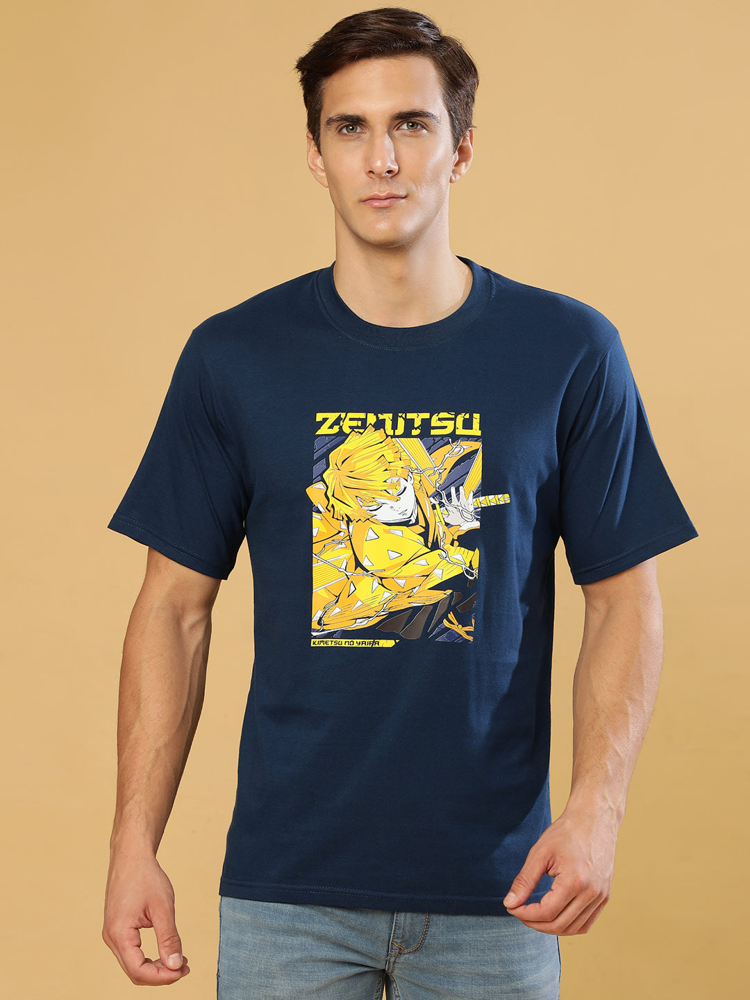 Zentusa Dark Blue Regular T-Shirts