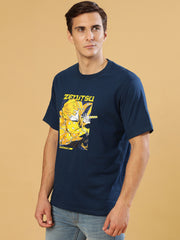Zentusa Dark Blue Regular T-Shirts