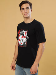 Cat Kamado Black Regular T-Shirts