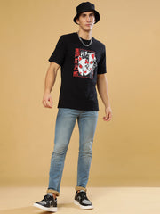 Cat Kamado Black Regular T-Shirts