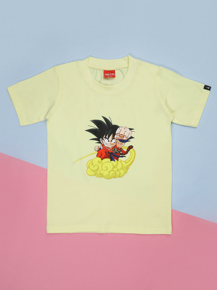 Punching Goku T-shirts for Boys & Girls