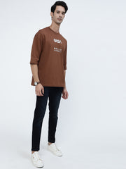 NASA Brown Oversized Tee by Gavin Paris