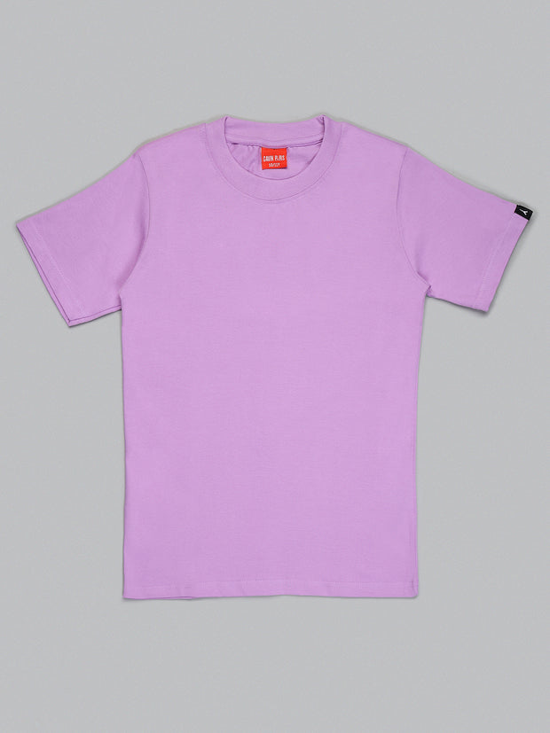 Lavender Plain T-shirts for Boys & Girls