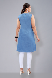 Denim Short length sleeveless (D6010L)
