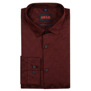 Maroon Checkered Slim Fit Full Sleeve Shirt (GP174)