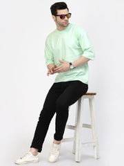 Sea Green Plain Oversized Unisex Tee by Gavin Paris