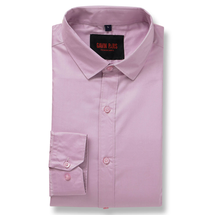 Pink Premium Solid Full Sleeve Shirt (GP063)