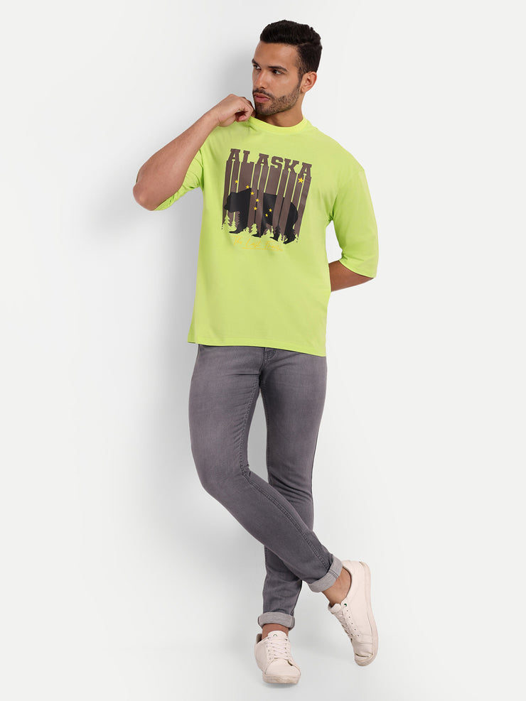 Alaska Neon Green Oversized Tee