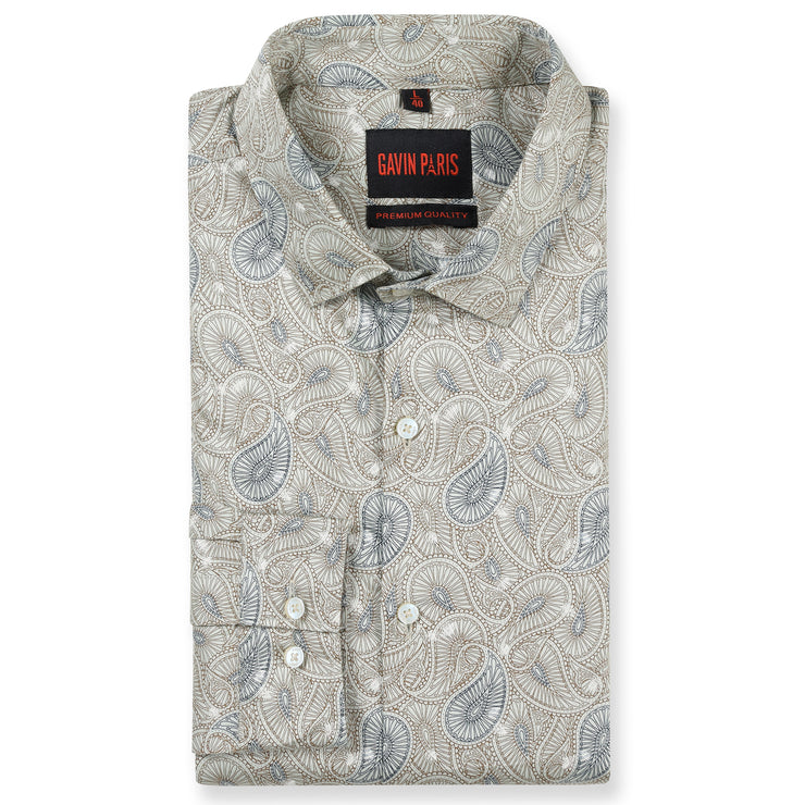Full Sleeve Paisley Printed Shirt (GP153)