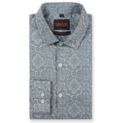 Blue Paisley Print Full Sleeve Shirt (GP162)