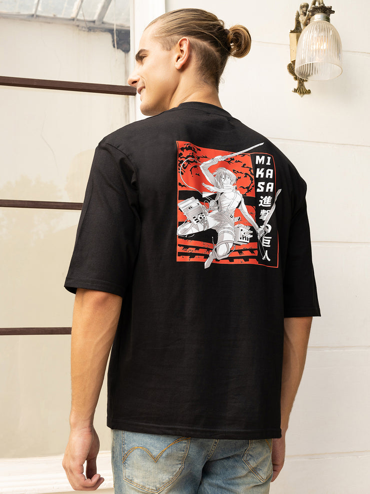 Mikasha Black Oversized TShirt