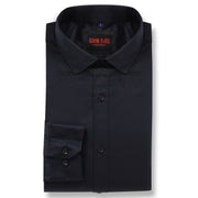 Midnight Black Solid Full-Sleeve Shirt (GP070)