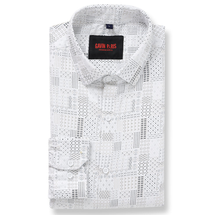 Mens Tork Printed Cotton Full Sleeve Shirt (GP105)