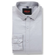 Steel Grey Solid Full-Sleeve Shirt (GP067)
