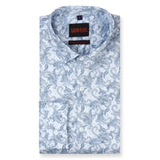 Paisley Print Full Sleeve Shirt - Sky Blue (GP208)