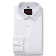 Pure White Solid Full-Sleeve Shirt (GP076)