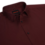Half Sleeve Slim Fit Shirt- Classic Maroon (GP291)