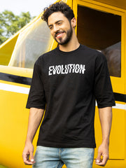 Evolution Black Oversized Both Side Print by Gavin Paris