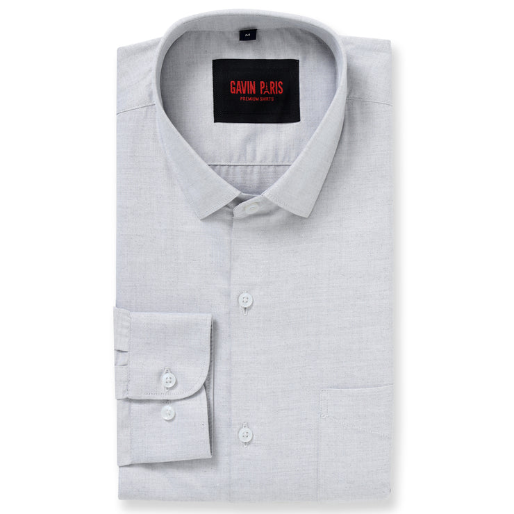 Light Grey Slim Fit Full-Sleeve With Pocket (GP235)