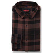 Checkered Slim Fit Full-Sleeve Shirt - Brown & Black (GP001)
