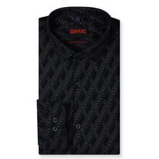 Black Geometric Print Full Sleeve Shirt (GP259)