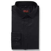 Black Solid Full-Sleeve Shirt (GP066)