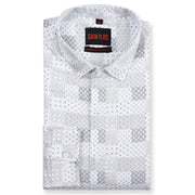 White Checkered Slim Fit Full Sleeve Shirt (GP201)