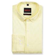 Lemon Yellow Checkered Full Sleeve Shirt (GP177)