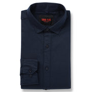 NAVY BLUE SOLID COTTON FULL SLEEVE SHIRT (GP075)