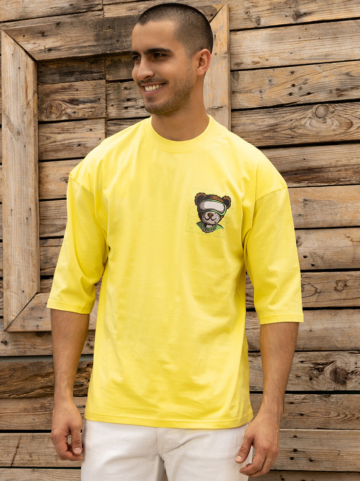 Bear Lemon Yellow Oversized T-shirt