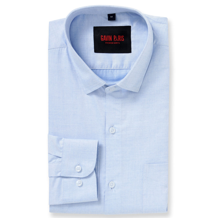 SKY BLUE COTTON FULL SLEEVE SHIRT (GP134)