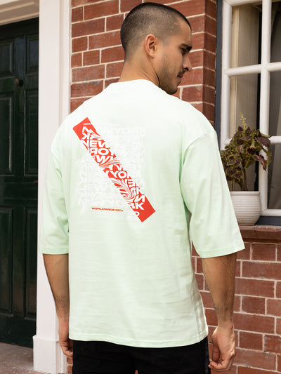 New York Sea Green Oversized T-shirt