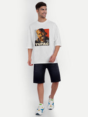 Tupac White Oversized Tee by Gavin Paris