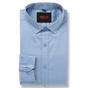 Sky Blue Solid Full-Sleeve Shirt (GP068)