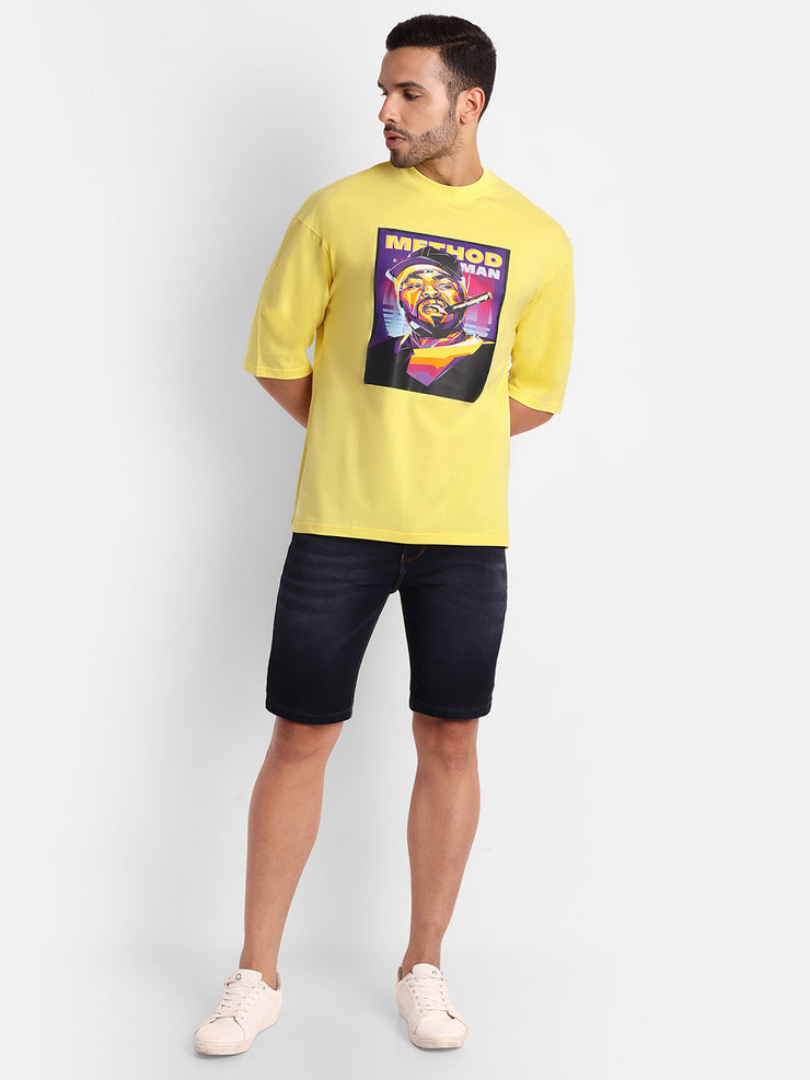 Method Yellow Oversize Drop shoulder Tee by Gavin Paris