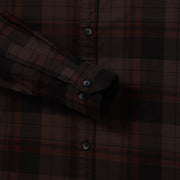 Brown Checkered Full-Sleeve Shirt (GP086)