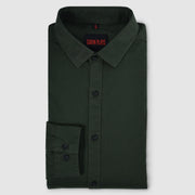 Forest Green Plain Men's Full Sleeve Shirt (GP311)