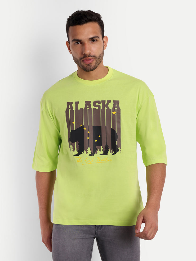 Alaska Neon Green Oversized Tee