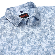 Paisley Print Slim Fit Full Sleeve Shirt - Sky Blue (GP208)