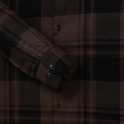 Brown and Black Checkered Pattern Slim Fit Full Sleeve Shirt (GP004)