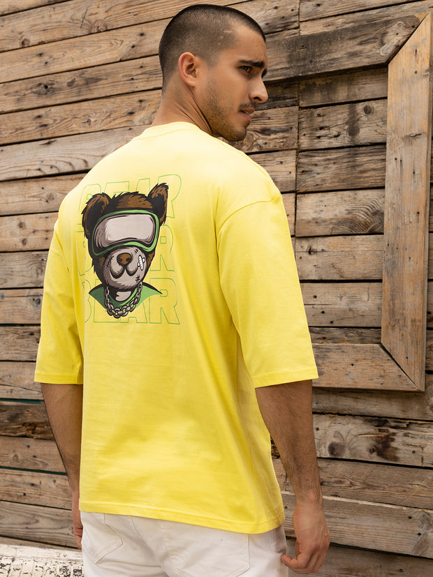 Bear Lemon Yellow Oversized T-shirt