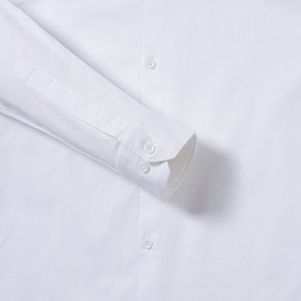 White Solid Full-Sleeve Shirt (GP071)